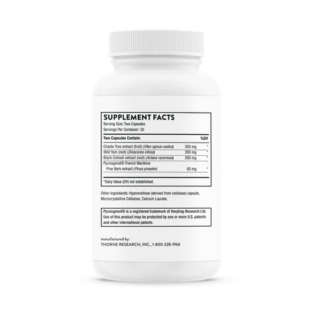 Thorne Meta-Balance 60 vegcaps supplement facts