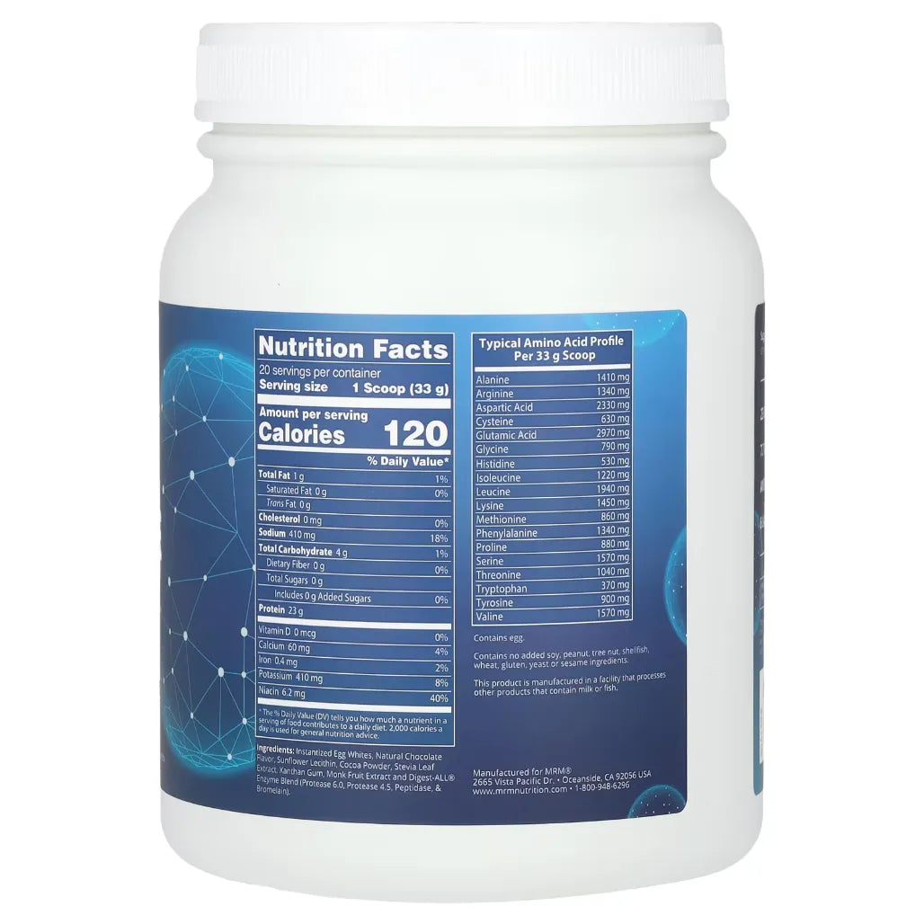 Egg White Protein Chocolate Metabolic Response Modifier