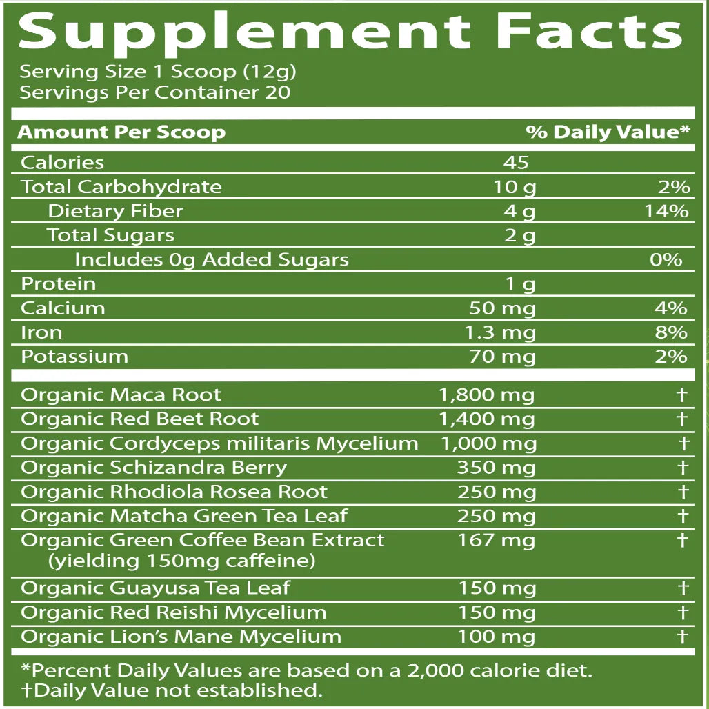 Org. Pre-Workout Island Fusion Metabolic Response Modifier
