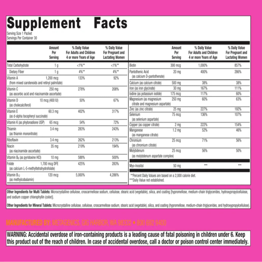 Metagenics Fem Prenatal 60 Tablets