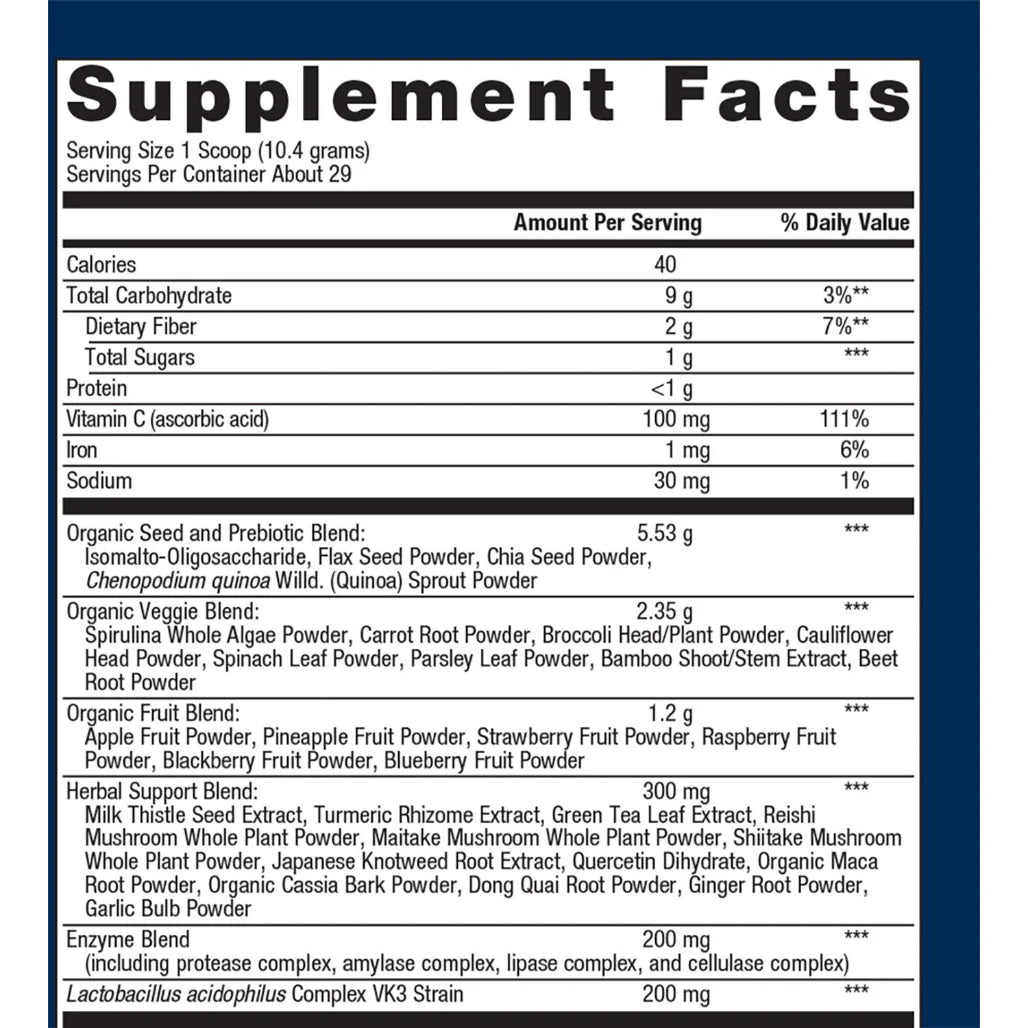 Metagenics PhytoGanix Tropical Fruit supplement ingredients