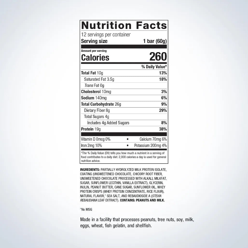 Protein nutrition bar.