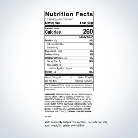 Protein nutrition bar.
