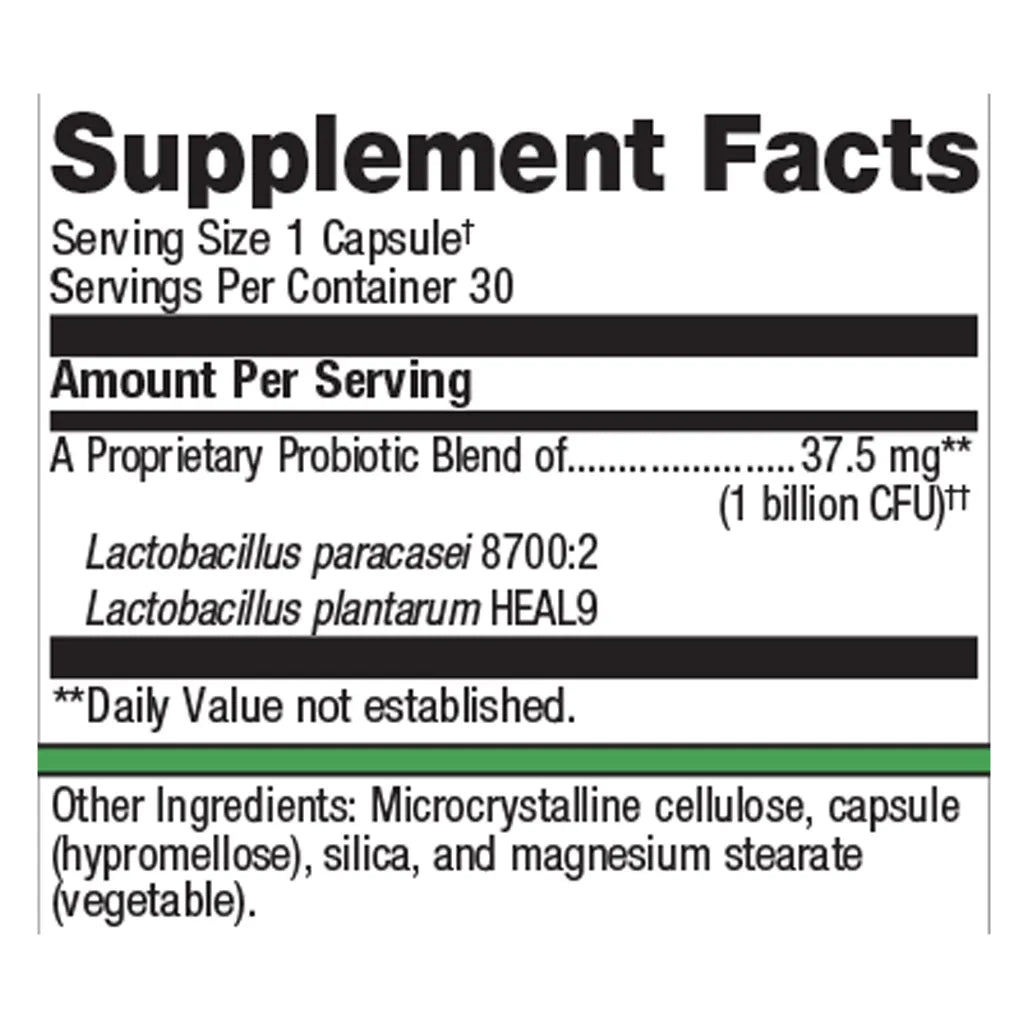 Metagenics UltraFlora Immune Booster Supplement Facts