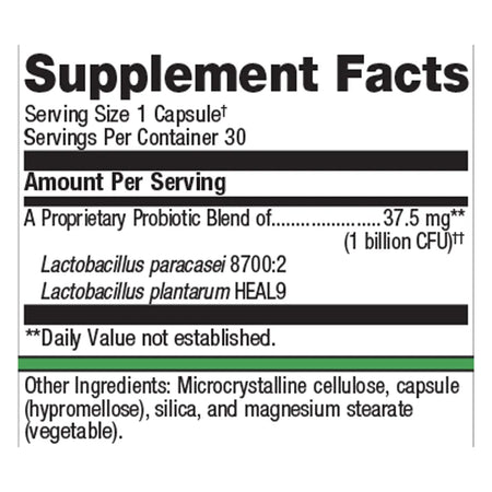 Metagenics UltraFlora Immune Booster Supplement Facts