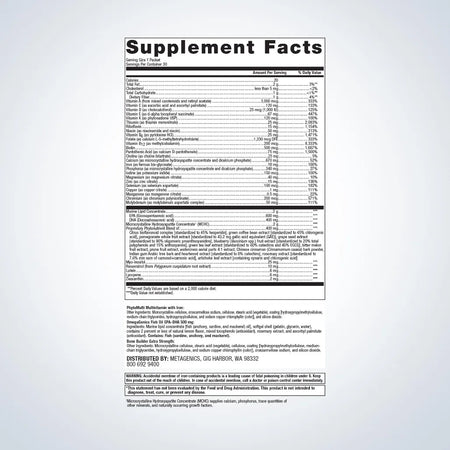 Targeted nutritional support for women's overall health and wellness.