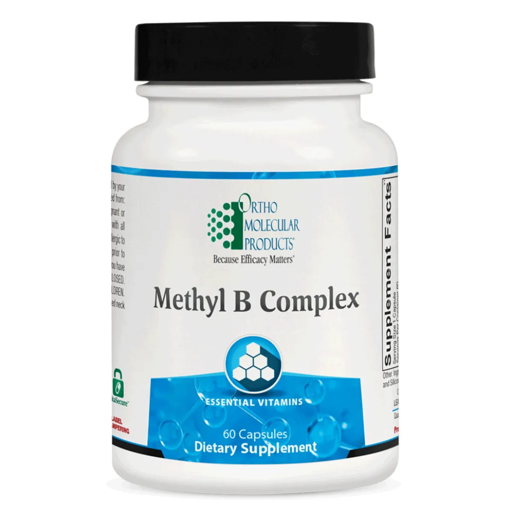 Ortho Molecular Methyl-B Complex 60 caps supplement for energy, methylation and nervous system support