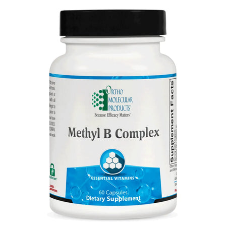 Ortho Molecular Methyl-B Complex 60 caps supplement for energy, methylation and nervous system support