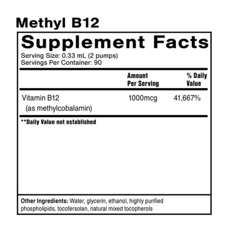 Methyl B12 Intraoral Liposomal Quicksilver Scientific