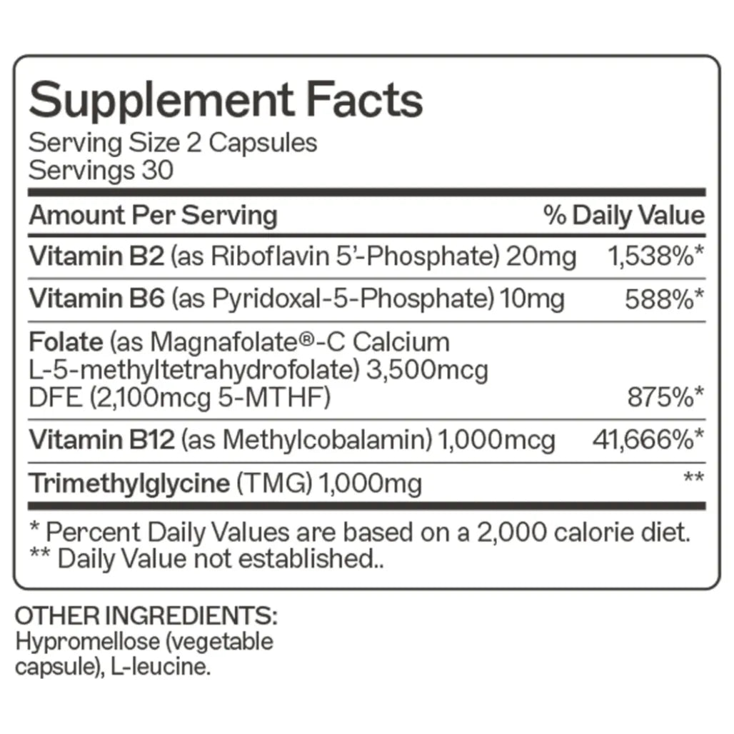 High-potency Methylation Support by Amy Myers MD, a 60-capsule dietary supplement for energizing and bioavailable nutritional support.