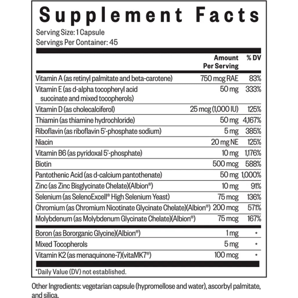 Multivitamin Sensitive
