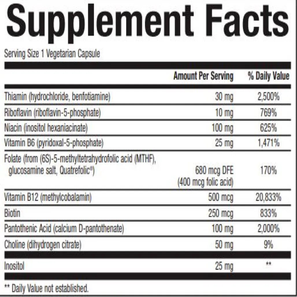 Natural factors Biocoenzymated Active B Complex - supports healthy nervous system, hair, and skin