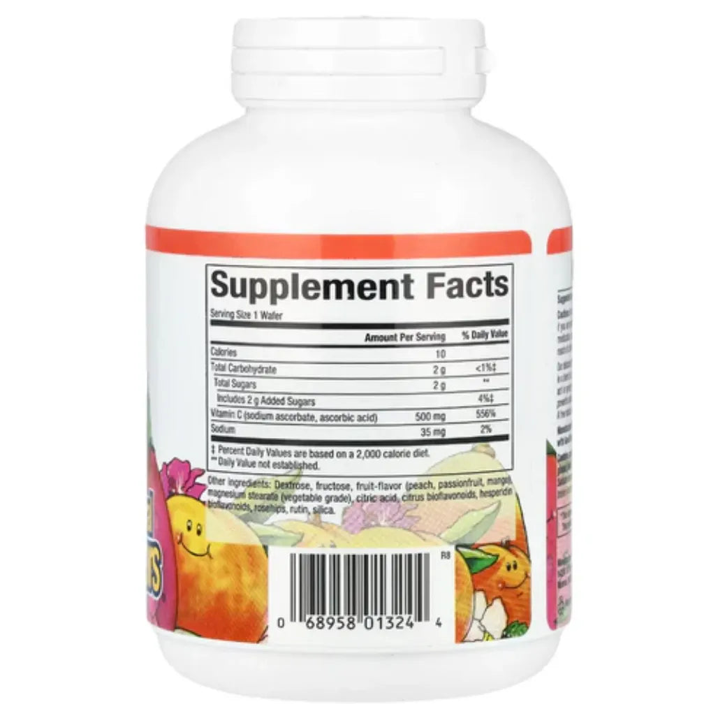 Natural factors C500mg Peach, Passionfruit, Mango - supports healthy bones, teeth, cartilages