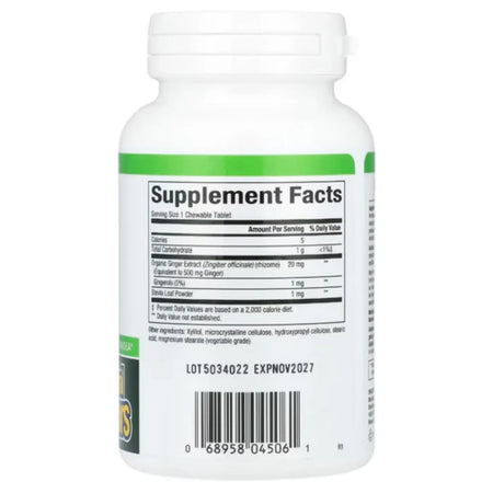 Natural factors Chewable Ginger - supports digestion