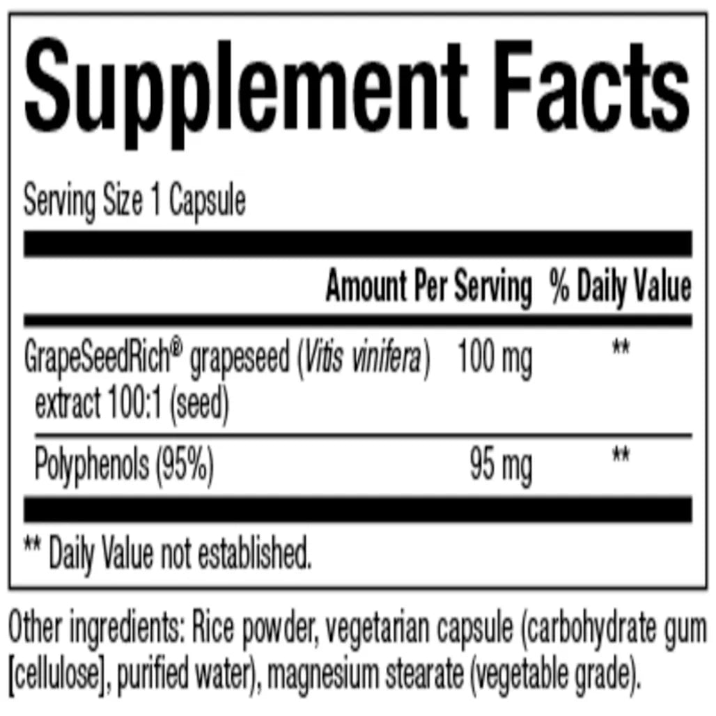 Natural factors Grape Seed Extract