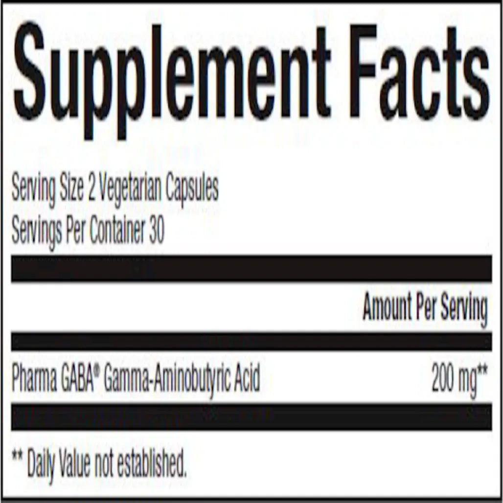 Natural factors Pharma GABA 100 mg