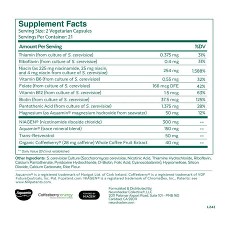 Qualia NAD+ Optimized Aging by Neurohacker 
