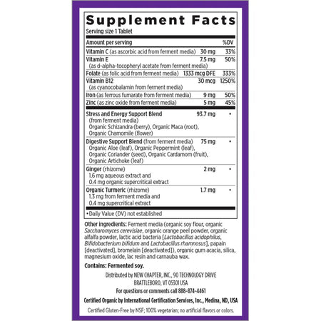 New Chapter Fermented Iron Food Complex - Promotes blood health and rich source of iron