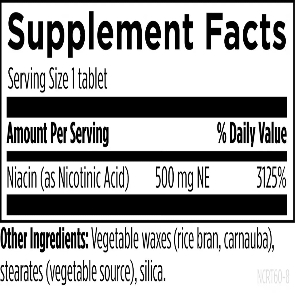 Niacin-CRT-500mg-NE-Designs for Health