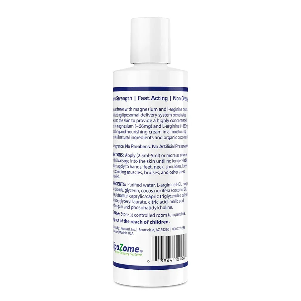 Magnesium L-arginine Cream 8 oz Nutrasal (PhosChol)