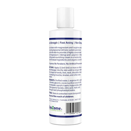 Magnesium L-arginine Cream 8 oz Nutrasal (PhosChol)