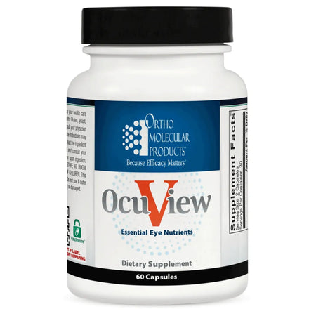 Ortho Molecular Products OcuView vision support formula with antioxidants for eye and macular health