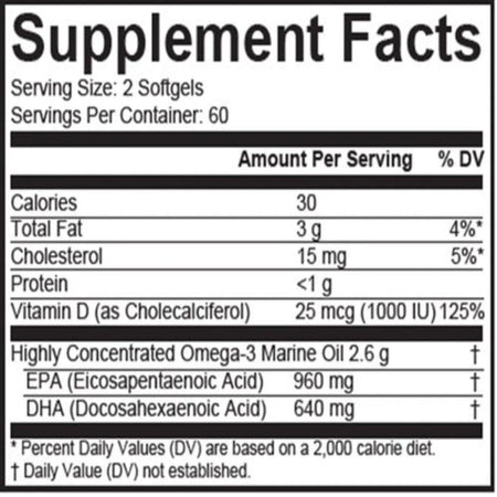 Omega 3D II Lemon Nutritional Frontiers