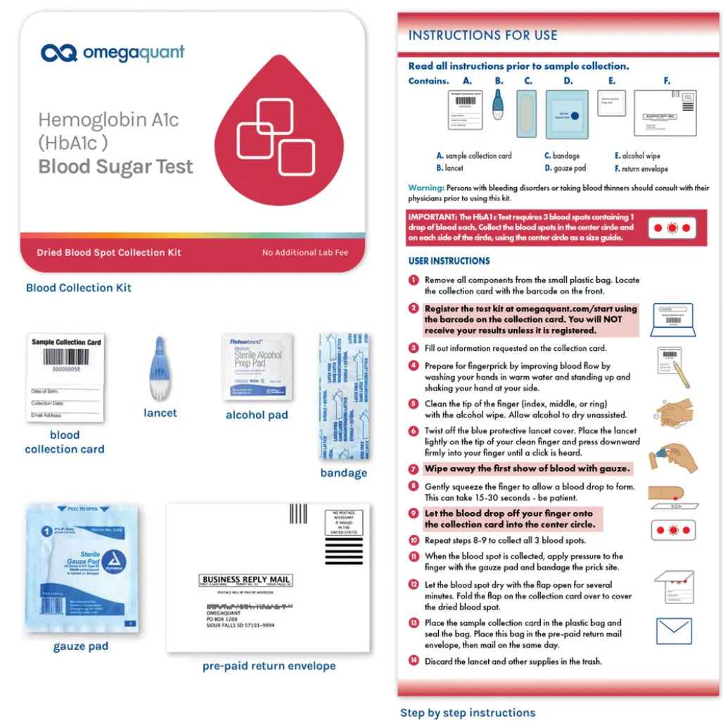 Hemoglobin A1c (HbA1c) OmegaQuant