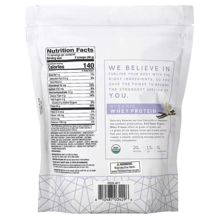 Organic Whey Protein - Vanilla Dr. Mercola