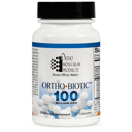 Ortho Biotic 100 high-dose probiotic supplement – 100 billion CFU gut & immune support capsules