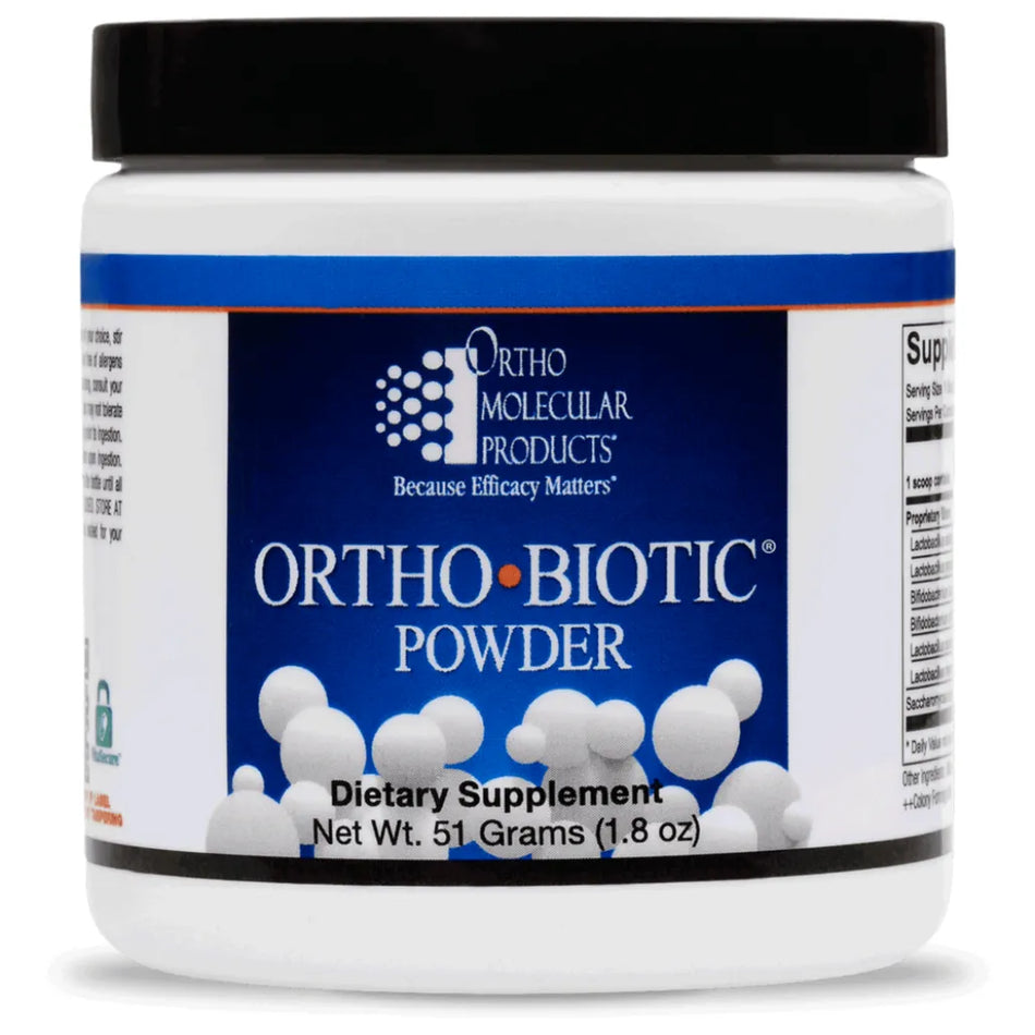 Ortho Molecular Ortho Biotic Powder gut microbiome support probiotic formula for gastrointestinal balance and immune health