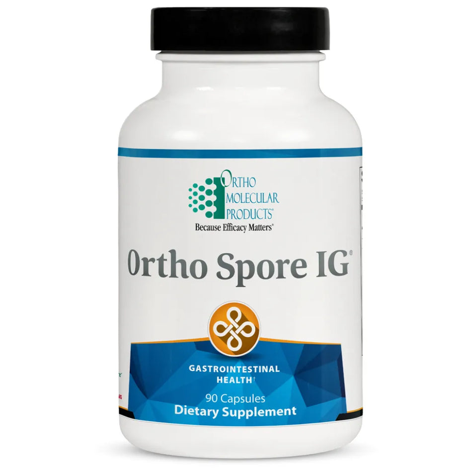 Ortho-Spore IG probiotic supplement bottle – soil-based spore probiotic broad-spectrum gut support