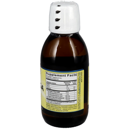 Orthomega Liquid Fish Oil Mango flavored omega-3 supplement ingredients list