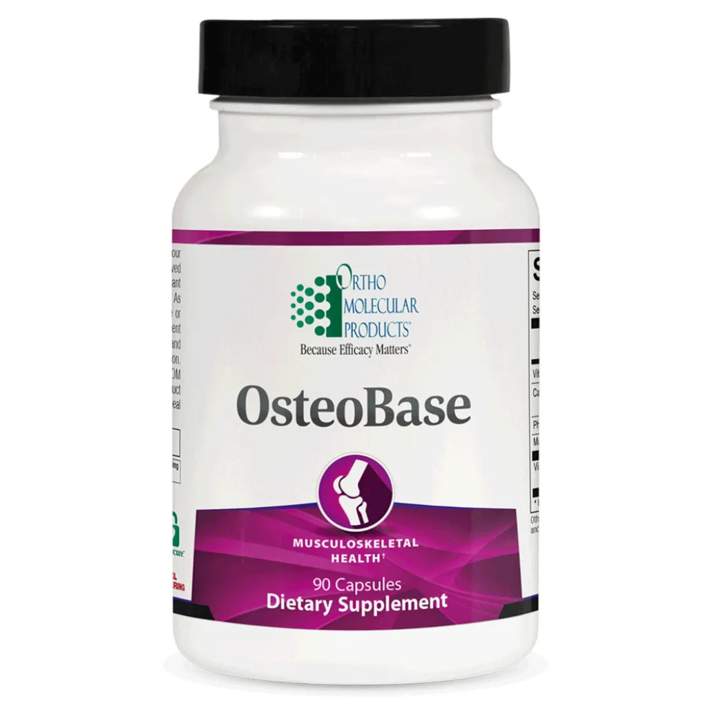 OsteoBase bone support supplement bottle by Ortho Molecular Products