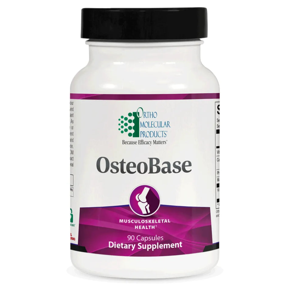 OsteoBase bone support supplement bottle by Ortho Molecular Products