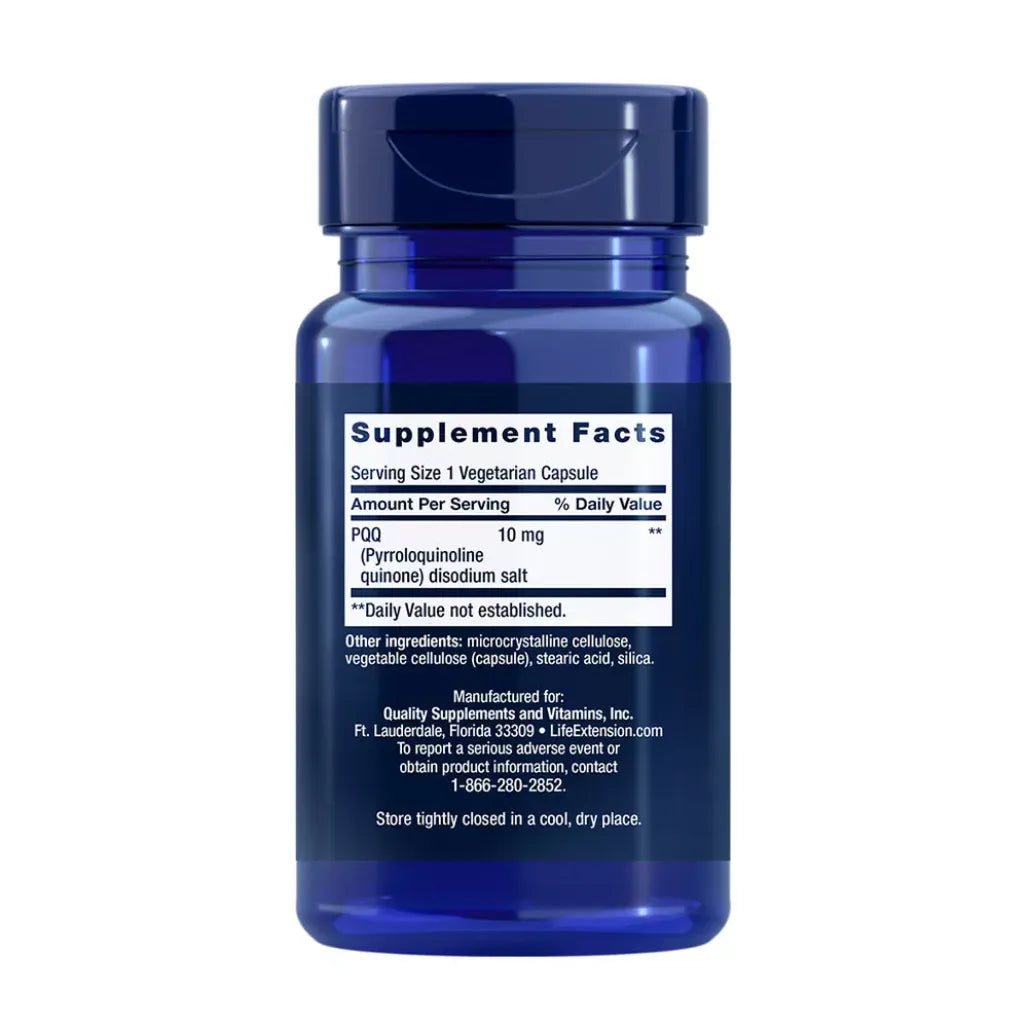 PQQ Pyrroloquinoline Quinone Life Extension