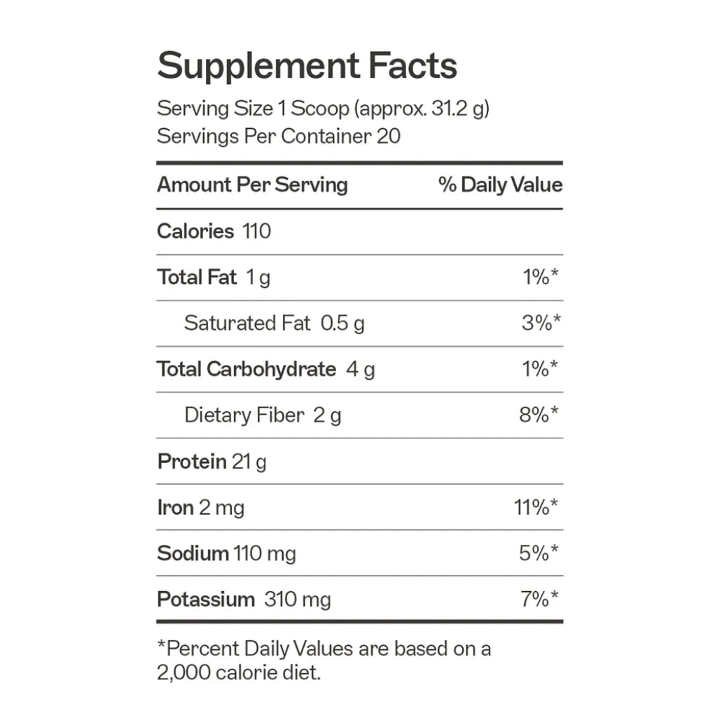 Product information for Double Chocolate Paleo Protein, a dietary supplement providing 20 servings of gut-supportive protein designed to maintain healthy barrier function.