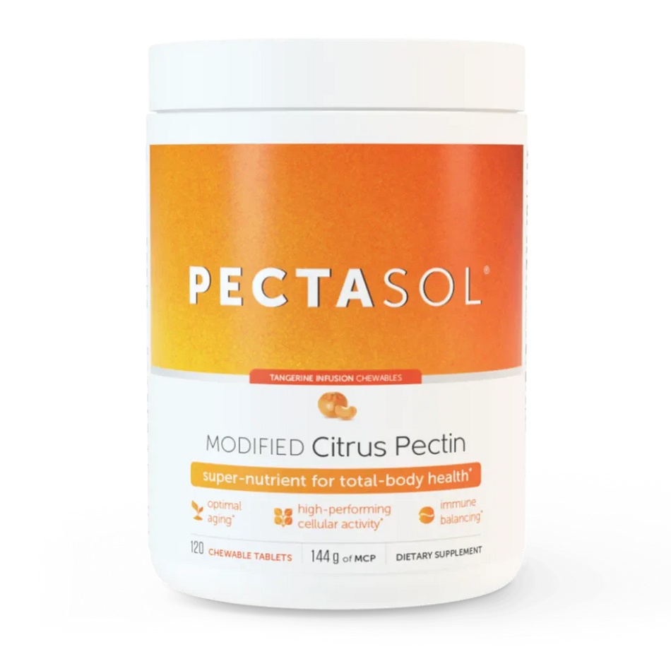 PectaSol-C Modified Citrus Pectin Chewable Tablets - Tangerine Flavor EcoNugenics