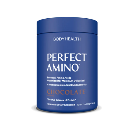 BodyHealth Perfect Amino Powder Chocolate Flavor Essential Amino Acid Supplement for Muscle Recovery and Protein Synthesis