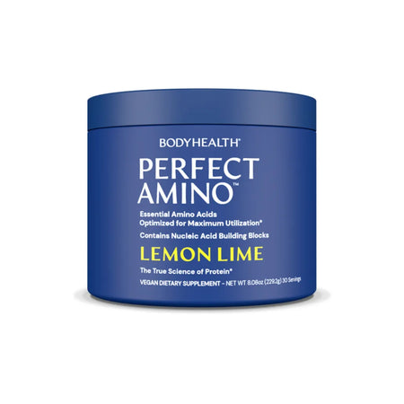 Perfect Amino Powder Lemon Lime Flavor Essential Amino Acid Drink Powder Supplement for Muscle Recovery and Protein Synthesis