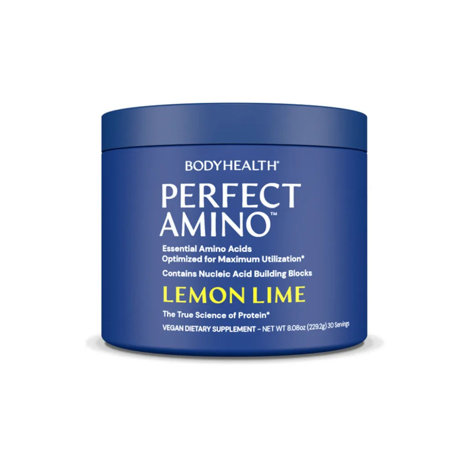 Perfect Amino Powder Lemon Lime Flavor Essential Amino Acid Drink Powder Supplement for Muscle Recovery and Protein Synthesis