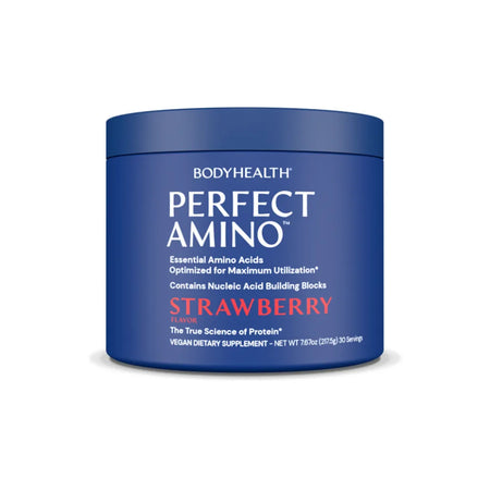 Perfect Amino Powder Strawberry Flavor Essential Amino Acid Drink Supplement for Muscle Recovery and Performance