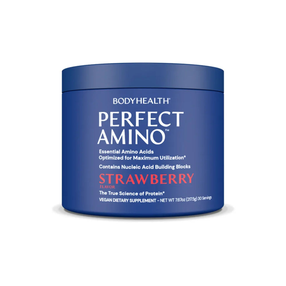 Perfect Amino Powder Strawberry Flavor Essential Amino Acid Drink Supplement for Muscle Recovery and Performance