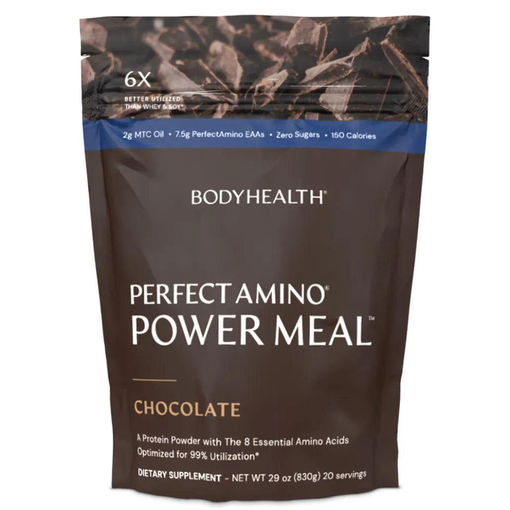 Perfect Amino Power Meal Chocolate Flavor Complete Meal Replacement Protein Shake Powder Supplement for Energy and Nutrition