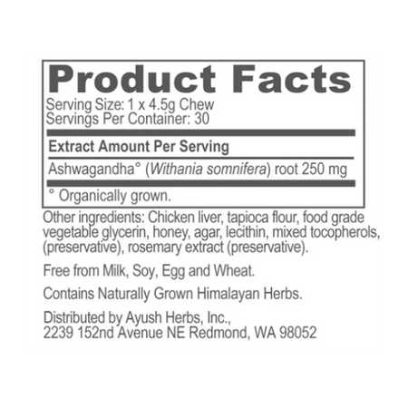 Pet Ashwagandha Chews by Ayush Herbs