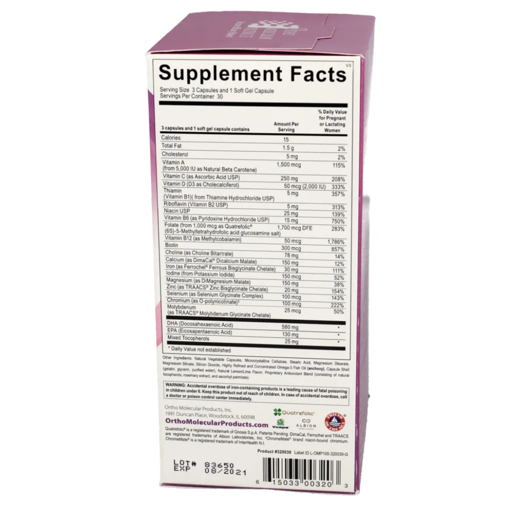 Prenatal Complete with DHA Ortho Molecular Products