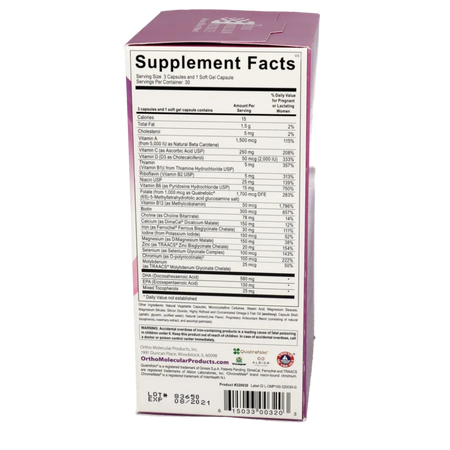Prenatal Complete with DHA Ortho Molecular Products