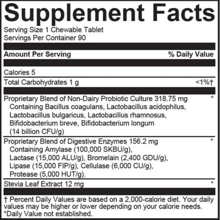 Probzyme Grape 90 chewable tabs Nutritional Frontiers