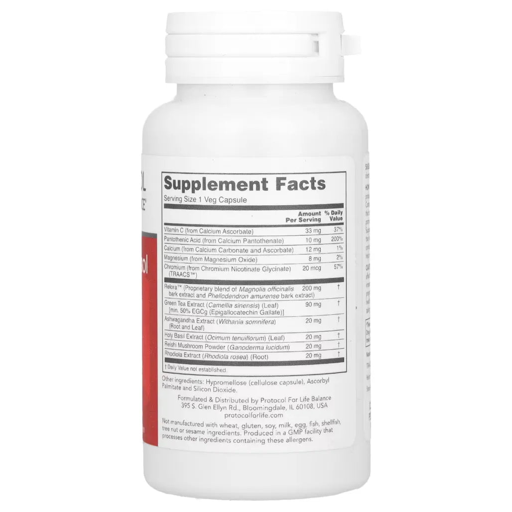 Adrenal Cortisol Support by Protocol for life Balance at Nutriessential.com
