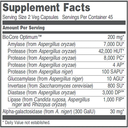 BioCore Enhanced Enzymes Protocol for life Balance